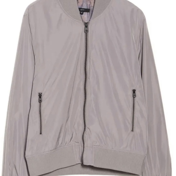 Jeff-The Baltic Nylon Bomber Jacket Mens Size Large Gray Grey MSRP $298 - Picture 3 of 7